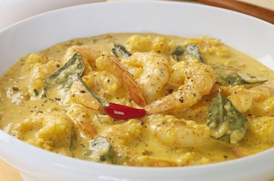 crevettes au curry