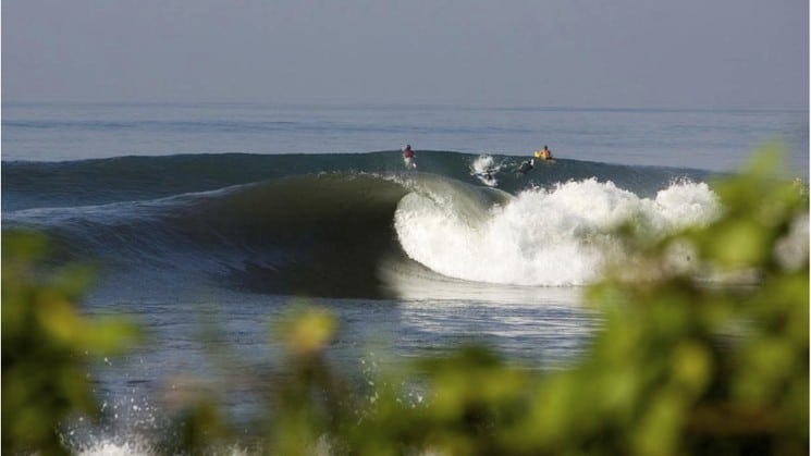 Les vagues imposantes qu'offre la baie sont parfaites pour une pratique énergique du surf ! (Crédit photo : www.luex.com)